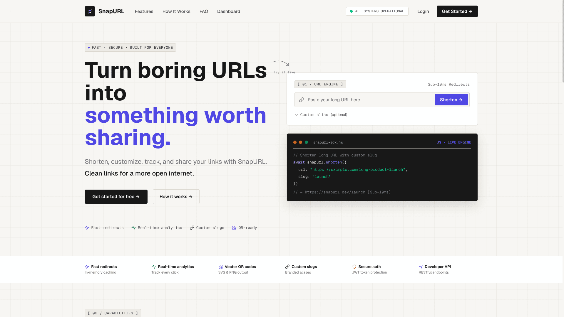 SnapURL (URL Shortener with Analytics)